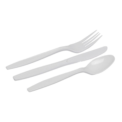 Dixie DXECM168 Heavy-Duty White Foods Cutlery, 168 Pieces
