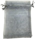 100PCS 6x9 Inches Organza Drawstring Pouches for Jewelry Party Wedding Favor Gift Bags, Gray
