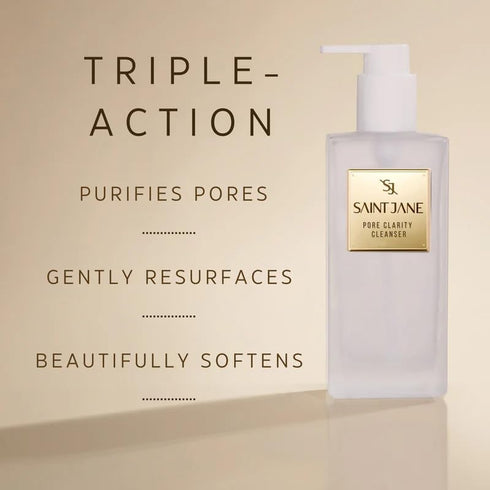 SAINT JANE Pore Clarity Cleanser | Hyaluronic + Flower Acid Cleanser | Luxury Floral-Infused Clean Skincare (4oz |