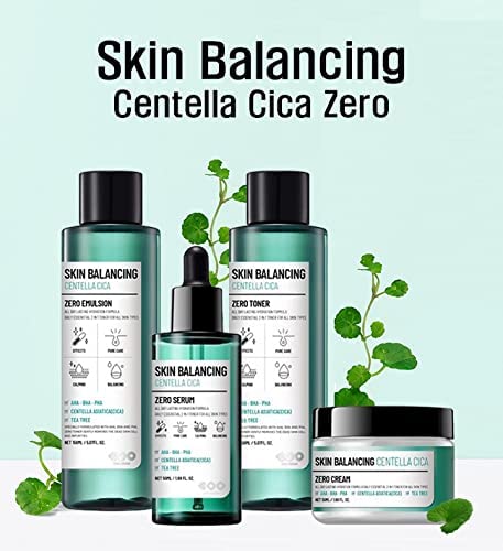 SKIN Balancing Centella Cica Zero Facial Cream 1.76 oz | Soothing & Moisturizing for Sensitive Skin | Daily Korean