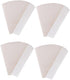 Bamboo Paper Towels, Reusable Paper Towels, 4 Boxes, Absorbent Cleaning Paper, White Rectangle