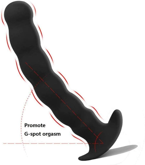 Large Silicone G-Spot Anal Plug - Prostate Massage Toy