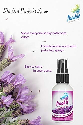 Flushie 2oz Pre-Toilet Spray for Poop, Travel Size Toiletries Bathroom Spray, 2 Pack