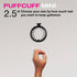 PuffCuff Mini 2.5" Hair Clamps, 3 Pieces, for Natural Thick, Curly, Kinky, Textured Hair