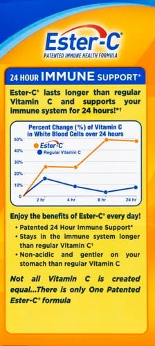 Ester-C Vitamin C Tablets, 500mg, 60-Count, Unflavored (Packaging May Vary)