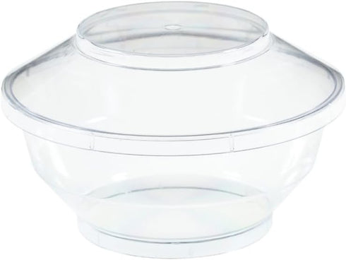 MiniWare Clear Stackable Bowls With Lids (6 Oz.) - Pack Of 6 - Sleek Design, Perfect for Meal Prep, Snacks, & Food Storage by Bluesky Trading