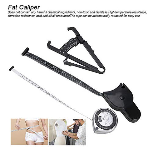 3 pcs Metric Body Fat Tester, Waist Fat Thickness Caliper, Tape Measure for Body Composition Monitors