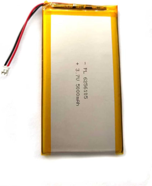 YTKavq 3.7v 5000mAh 6256105 Lithium Ion Polymer Battery Rechargeable Lipo Battery with PH