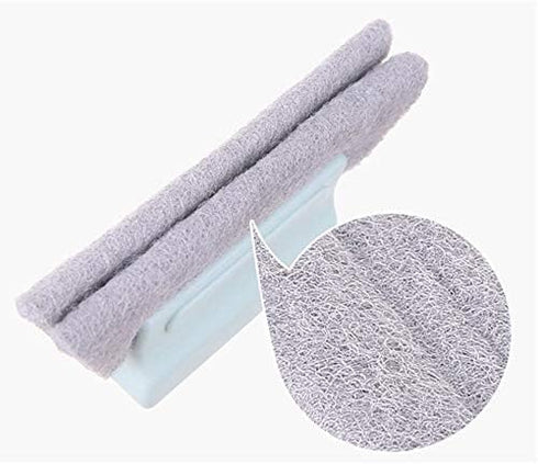 Groove Gap Cloth Window Door Track Cleaning Brush, 3PCS in Beige/Gray/Blue (Random Color)