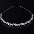 SUWOW Bridal Headband for Wedding, Stylish Rhinestones Crystal Crown Flower Leaf Tiara Headpiece for Women and Girls
