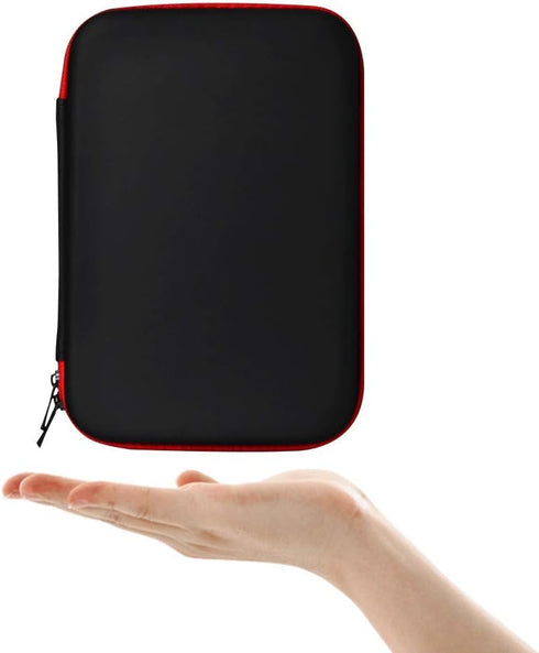Eva Hard Protective Bag, Travel Case Organizer for Diabetic Supplies, Diabetes Testing Kit, Black