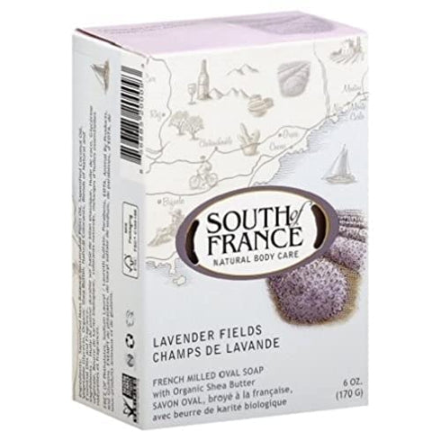 South Of France Natural Lavender Fields Bar Soap, 6 Oz, 20009
