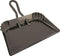 Edward Tools Extra Large Industrial Metal Dust Pan, 17” Heavy Duty Powder Coated Steel, Rubber Grip Loop Handle