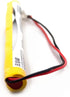(2-Pack) 4.8V 800mAh NICD Battery Pack Replacement for Dantona Custom-200, Evenlite B310011