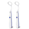 2 Pcs Dental Mirror with LED Light Tool, Anti Fog Curve Angle Dentist Oral Care Tool (Dark Blue)