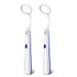 2 Pcs Dental Mirror with LED Light Tool, Anti Fog Curve Angle Dentist Oral Care Tool (Dark Blue)