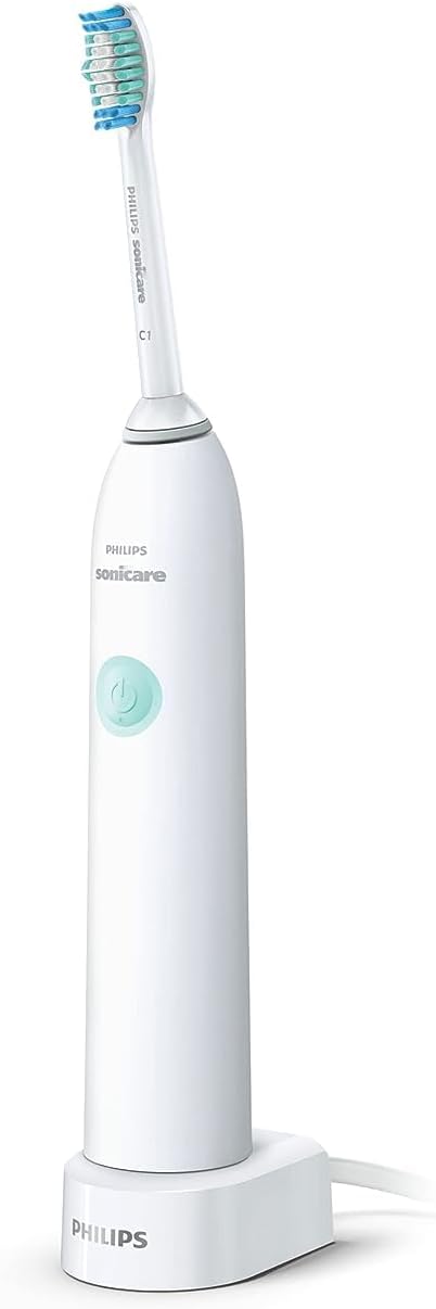HX3411/04 1100 Philips Sonicare DailyClean Rechargeable Electric Power Toothbrush for Adults, White with Accessories