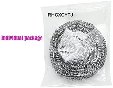 10 Packs Stainless Steel Sponge Scrubber Set, Metal Scouring Pad for Cookware Cleaning