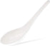 Juvale 50-Pack Disposable Plastic Chinese Soup Spoons, 5.4 x 1.5 Inches, White