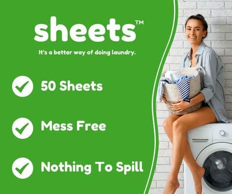 Sheets Laundry Club Laundry Detergent Sheets, Free & Clear Laundry & Dryer Sheets