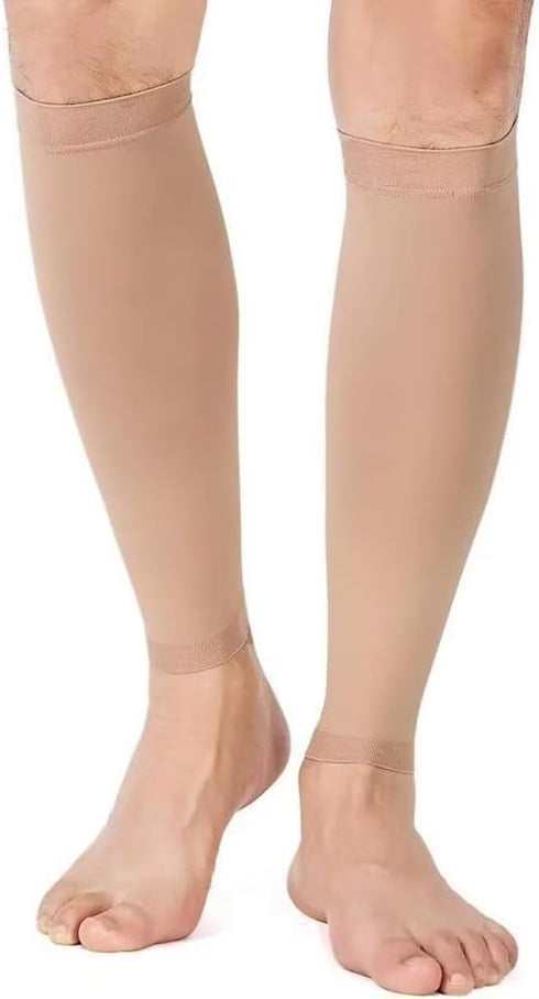 Utaly Calf-Compression-Sleeve for Men & Women 20-30mmHg Footless Graduated-Compression Socks Calf Support