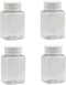 5 Pcs 80ml Empty Plastic Pill Bottles, Clear Pill Dispenser Containers for Solid Powder and Liquid Sample Storage