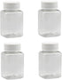 5 Pcs 80ml Empty Plastic Pill Bottles, Clear Pill Dispenser Containers for Solid Powder and Liquid Sample Storage
