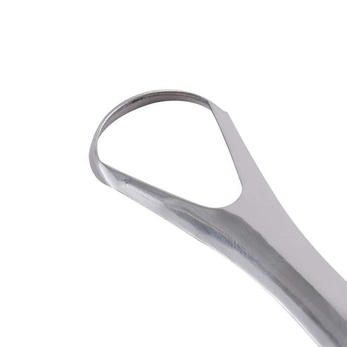 2PCS Metal Tongue Scraper, Reusable Stainless Steel Oral Tongue Cleaner for Oral Care