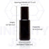 Infinity Jars 15 Ml (.5 fl oz) Black Ultraviolet Glass Bottle with Glass Ball Roll on Tip