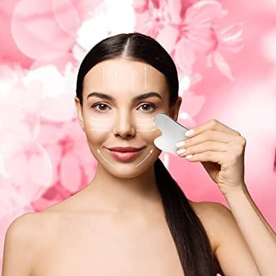 Livronic Gua sha Tool for Face | Stainless Steel Gua Sha | Facial Tools Metal Gua Sha | Tighten Skin Care Tools |