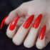 YIMART 500pcs/pack Stiletto False Nails - Clear Long Almond False Nail Tips for Decoration Nails Salon (Clear Long