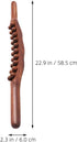 Wooden Massage Stick Self-Care Tool Compact Wood Massager for Home Travel Enhances Blood Flow Lymphatic Circulation