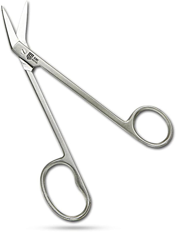SMI 16 cm Long Handle Toenail Scissors for Seniors, Podiatrist Nail Clippers for Thick & Ingrown Nails