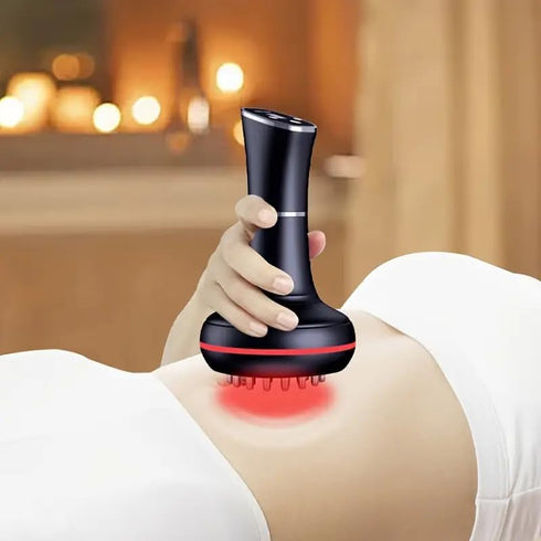 MMWMJWMB 7 Inches Electric Meridian Massage Tool, USB Charging, Heat Therapy for Legs, Abdomen, Shoulders and Neck