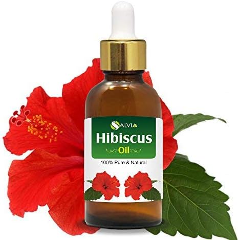 Hibiscus Oil (Hibiscus Sabdariffa L) - Therapeutic Essential Oil by Salvia Amber Bottle 100% Natural Uncut Pure Oil