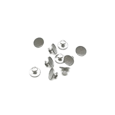 100Pcs Orthodontic Braces Lingual Buttons Bondable Round Mesh Base, 10pcs/Pack