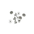 100Pcs Orthodontic Braces Lingual Buttons Bondable Round Mesh Base, 10pcs/Pack