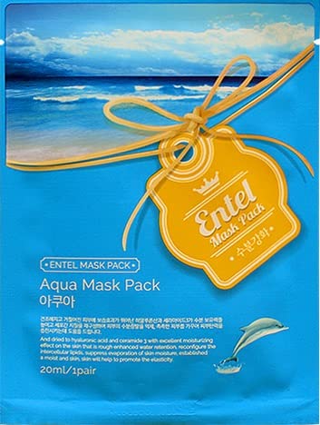 Entel Combo-Pack, 10 pcs Premium Korean Facial Mask Sheet, 10 Types, Chemical Free, No-Paraben, No-Silicon