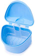Y-Kelin Denture Bath Box and Brush Cleaner Set for Dentures & Retainers (Pink)
