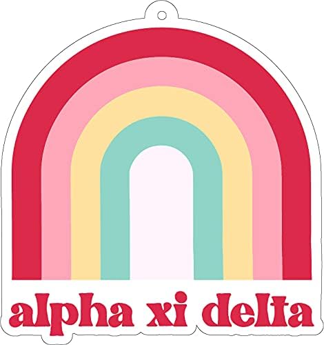 Alpha Xi Delta Rainbow Air Freshener - 2/Pack, Flowers & Sunshine Scent