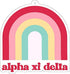Alpha Xi Delta Rainbow Air Freshener - 2/Pack, Flowers & Sunshine Scent