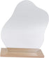 1pc Tabletop Photo Dormitory Table, European Frameless Irregular Lady Dressing Wooden Stand Countertop Mirror