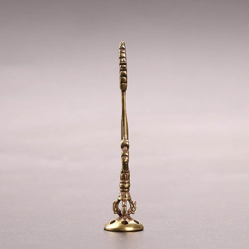 UCCKEYI Brass Retro Sword Carving Smoking Pipe Tamper Tobacco Tamping Tool Press Artware