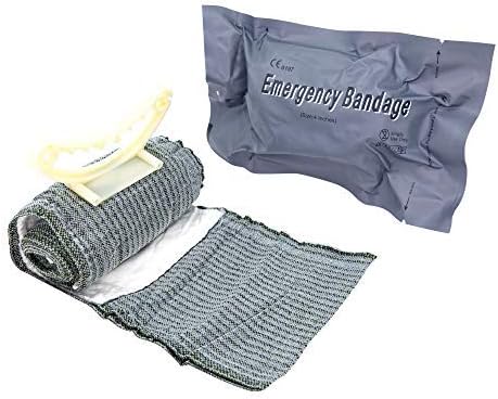 LINE2design Israeli 4” Compression Bandage, Sterile First Aid Wound Dressing - Pack of 2 for Medical Trauma Care