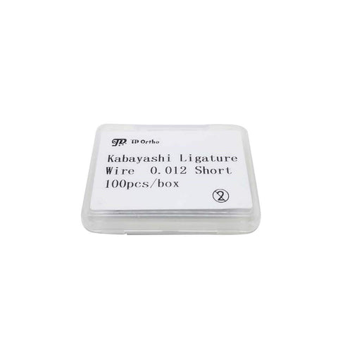 Sino Dental Orthodontic Metal Ligatures, Stainless Steel Kobayashi Ties, 100pcs/Box (Long)