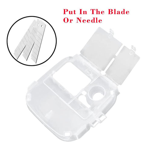 TorSor 2 Pack (2PCS) Sharps Container Blade Disposal Containers Tattoo Syringe Needle Trash Can Case Barber Razor