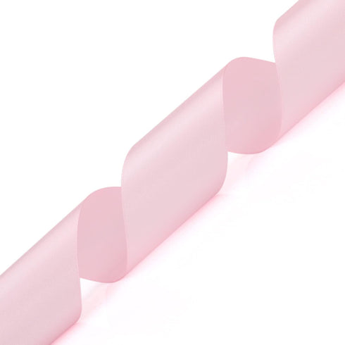 25 Yards Satin Ribbon, 1-1/2 Inches Wide for Wedding, Party, Gift Box Packaging (Pale Pink)