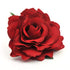 Red Rose Flower Hair Clip Comb, Brooch Pins for Flamenco Dancer Bride Wedding Fabric Flowers Hairpins