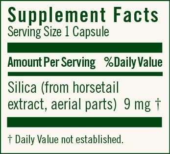 Flora FloraSil 90 Veg Capsules - Silica Supplement with Horsetail Extract for Hair, Skin, Nails