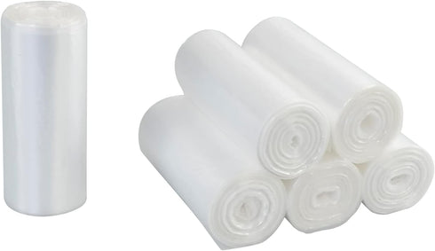 13 Gallon Clear Garbage Bags, 6 Rolls, 150 Counts for Office Trash